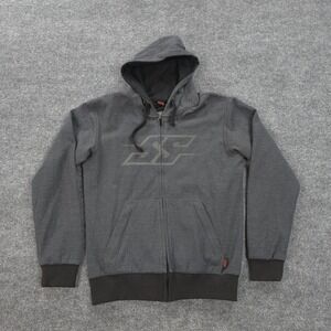 Speed And Strength Hoodie Mens Large Gray Resistance Motorcycle Knox Full Zip
